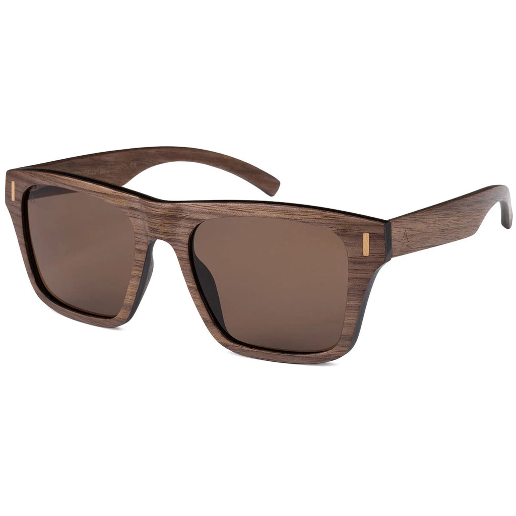 AARNI Monza sunglasses walnut polarized lenses