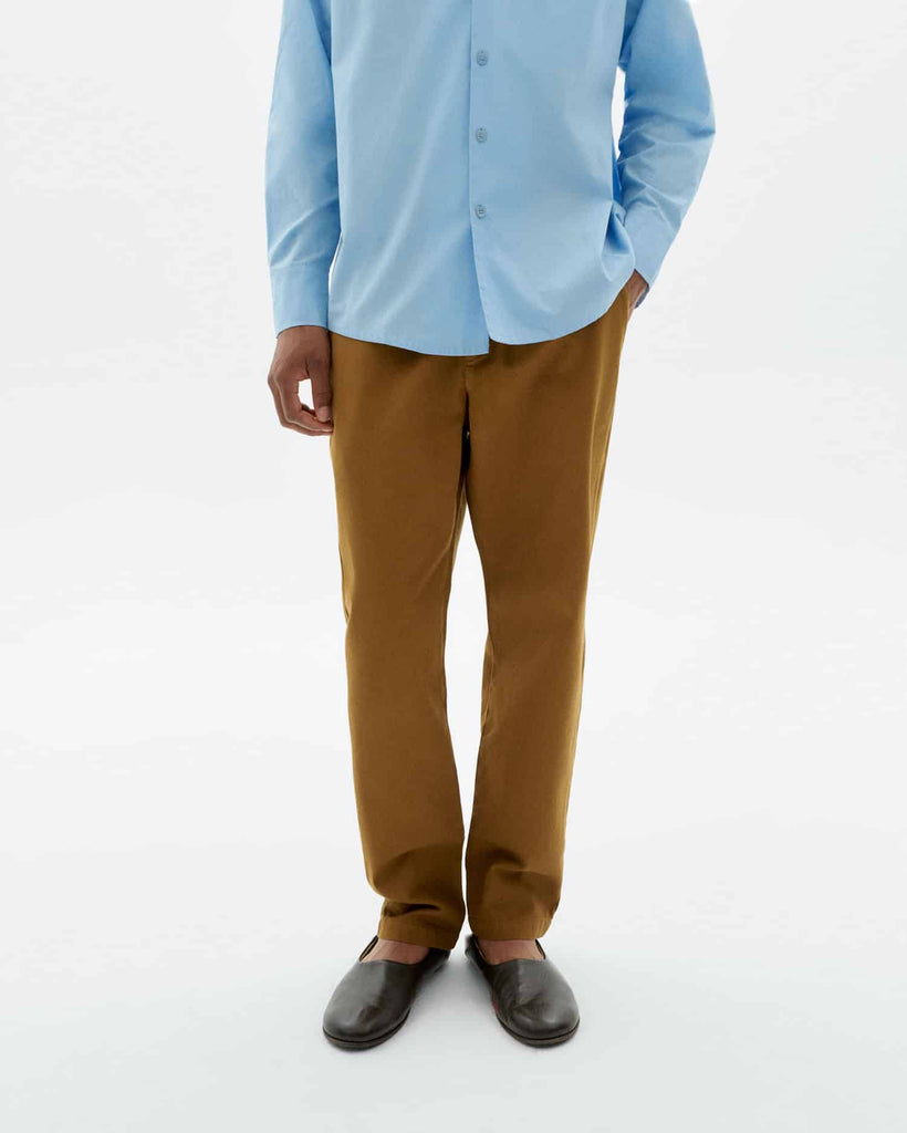 THINKING MU Travel pants light oak men