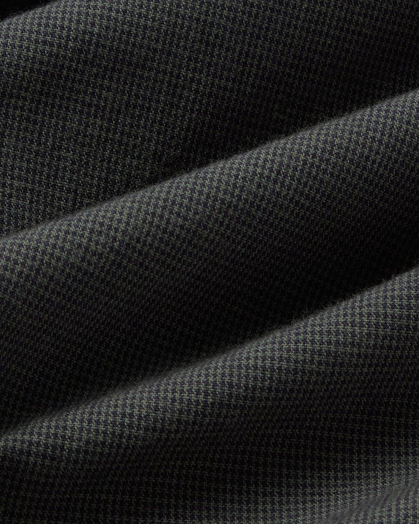 THINKING MU Ant shirt microchecks dark eucaliptus men