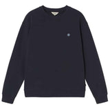 THINKING MU Leon sol contrast sweatshirt navy men