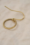 BRASSCAKE Circle hook earrings