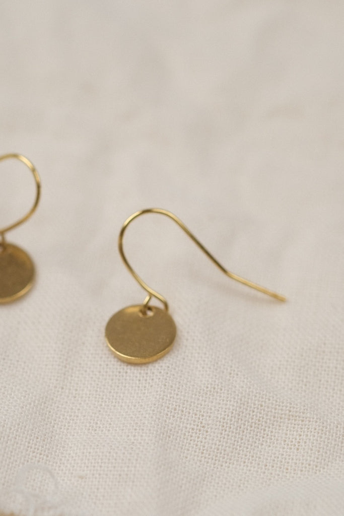 BRASSCAKE Dot hook earrings