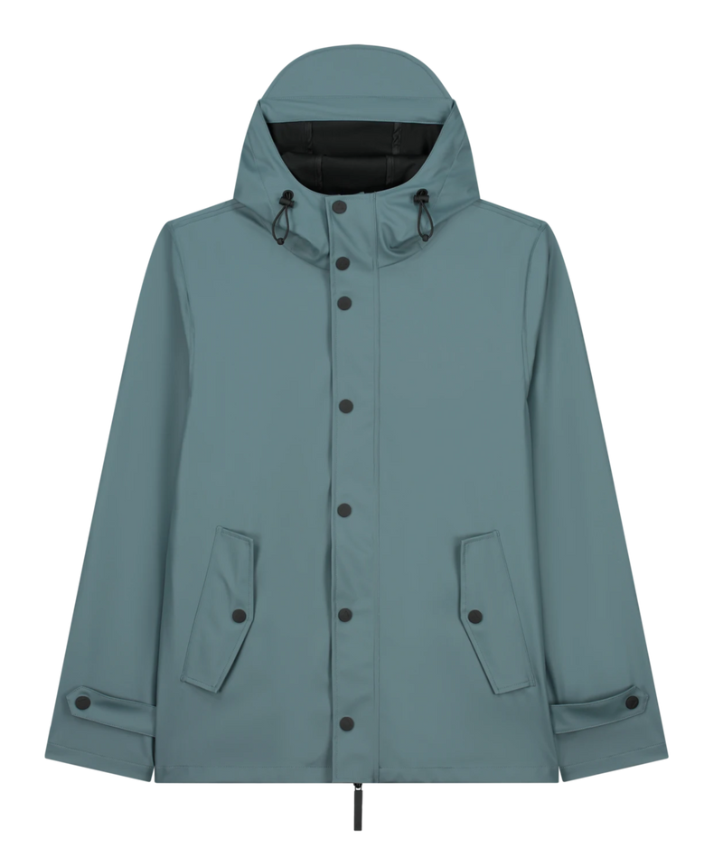 MAIUM Original short raincoat blue grey unisex