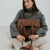 ANN KURZ Greatest shopper bag suede fango women