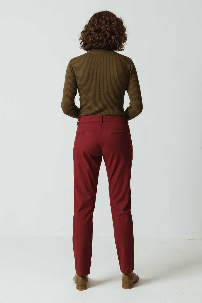 SKFK Landa trousers burgundy P8 women