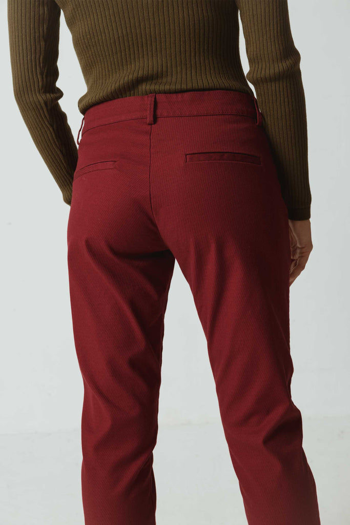 SKFK Landa trousers burgundy P8 women