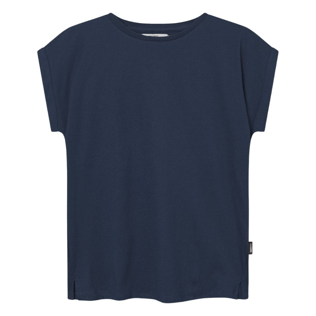 DEDICATED Visby base t-shirt navy women