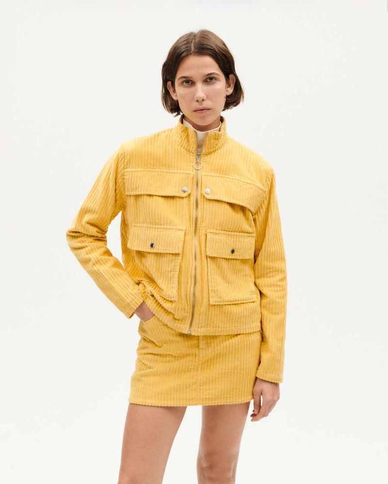 THINKING MU Celia corduroy jacket butter women