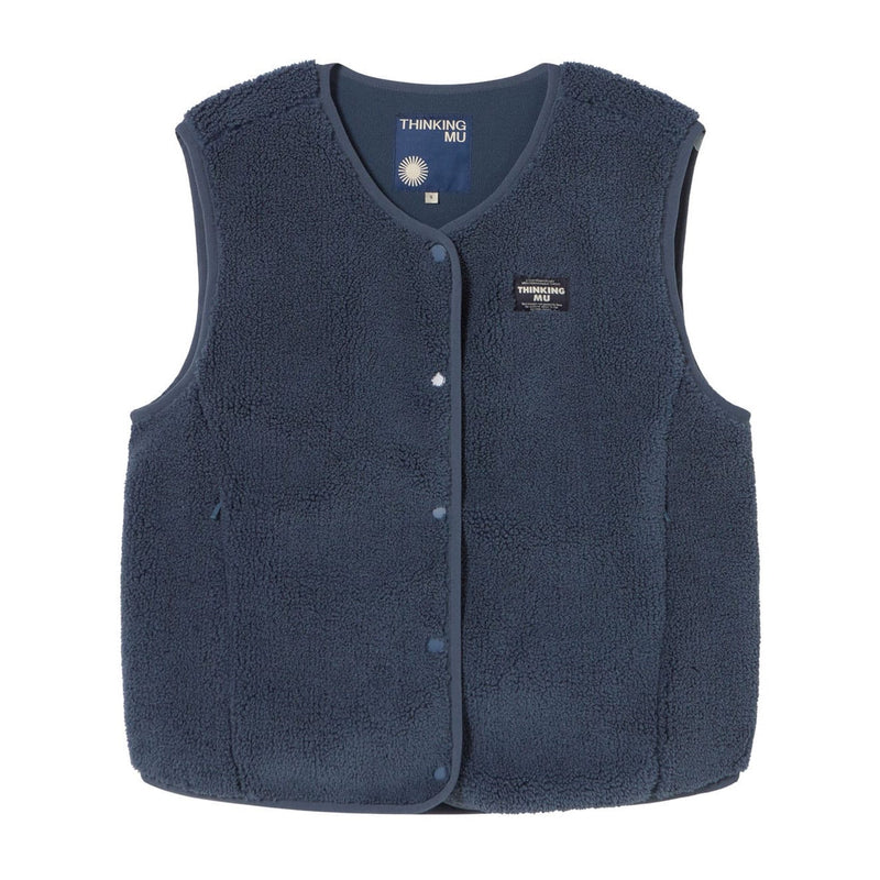 THINKING MU Jay vest fuzz women