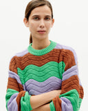 THINKING MU Jo knitted sweater clay red women