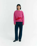 THINKING MU Petra knitted jumper pink women