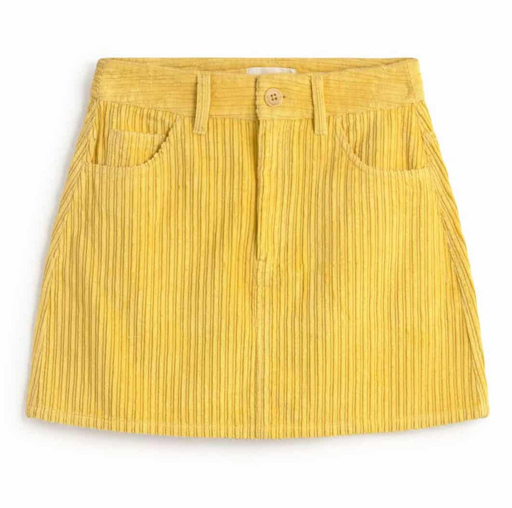 THINKING MU Kimmy corduroy skirt butter women