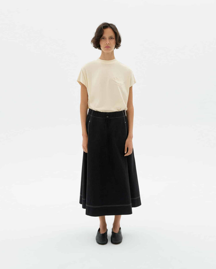 THINKING MU Volta bird t-shirt off white women