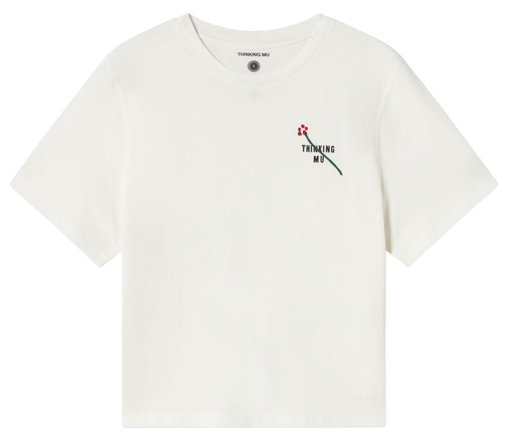 THINKING MU Lucia flor TM t-shirt white women
