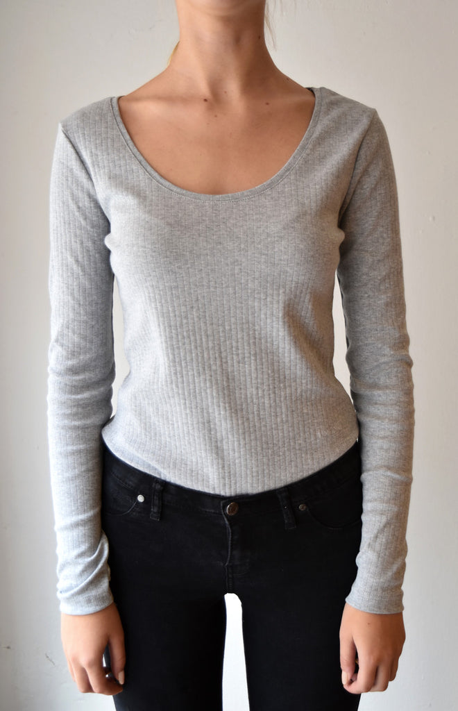 Amov Rib Body Grey