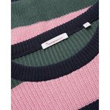 KCA 80589 Valley O-neck striped knit 1293 Scarlet