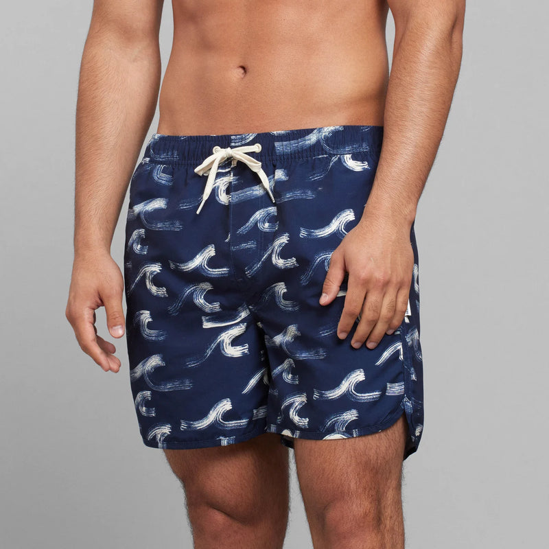 DEDICATED Sandhamn swim shorts Brushed waves men