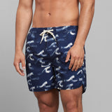 DEDICATED Sandhamn swim shorts Brushed waves men
