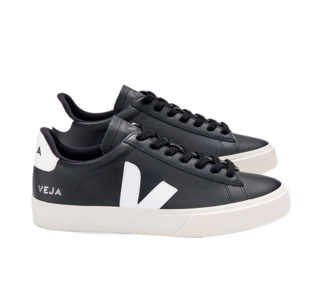 VEJA Campo Chromefree Black White Men