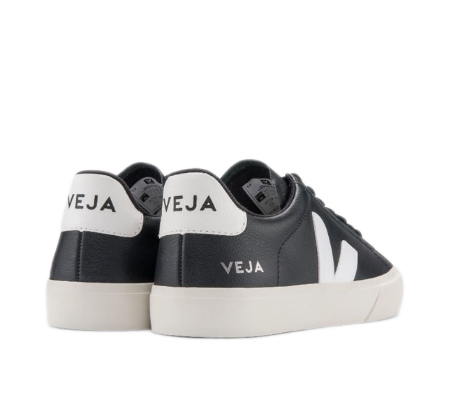 VEJA Campo Chromefree Black White Women