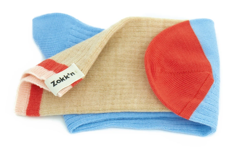 Zokk'n Julienne SINGLE SOCK sand and blue