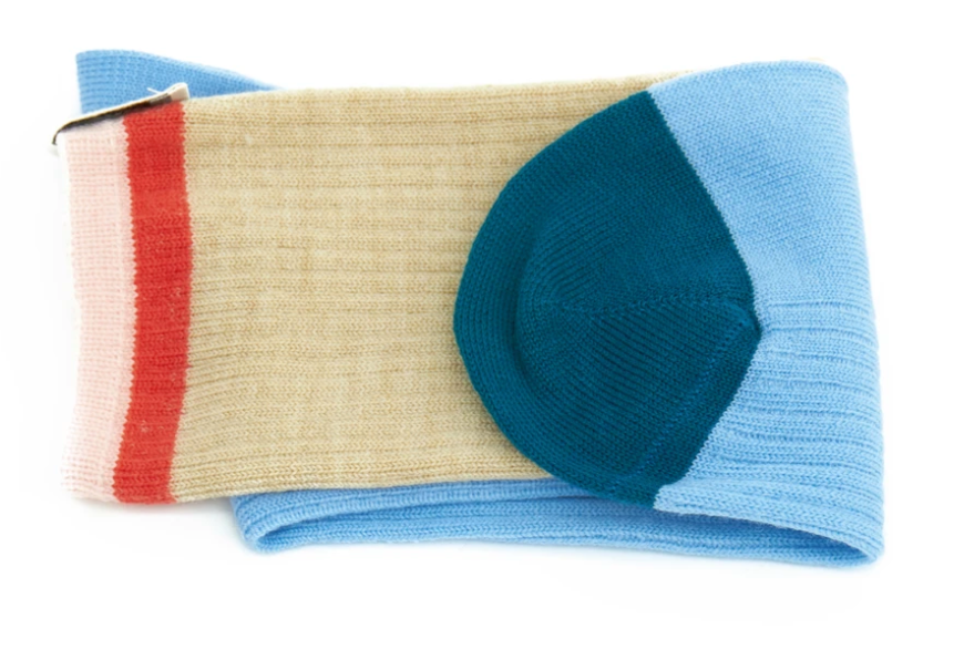Zokk'n Julienne SINGLE SOCK sand and blue
