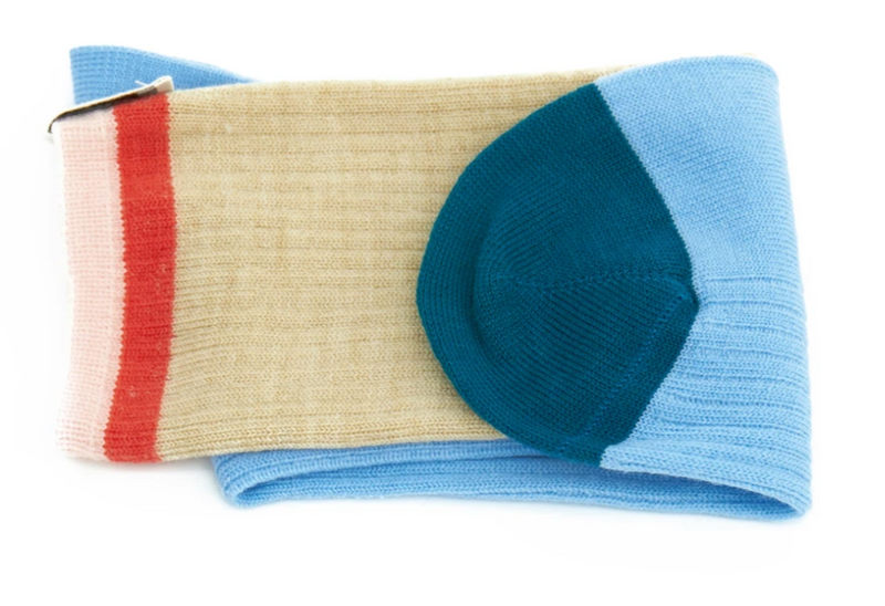Zokk'n Julienne SINGLE SOCK sand and blue