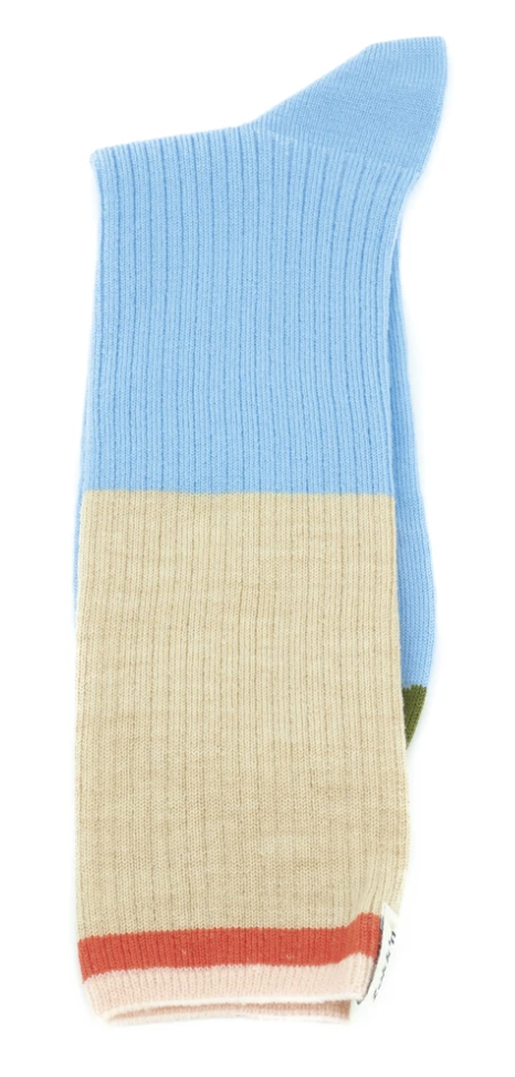 Zokk'n Julienne SINGLE SOCK sand and blue