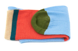 Zokk'n Jules SINGLE SOCK coral and blue