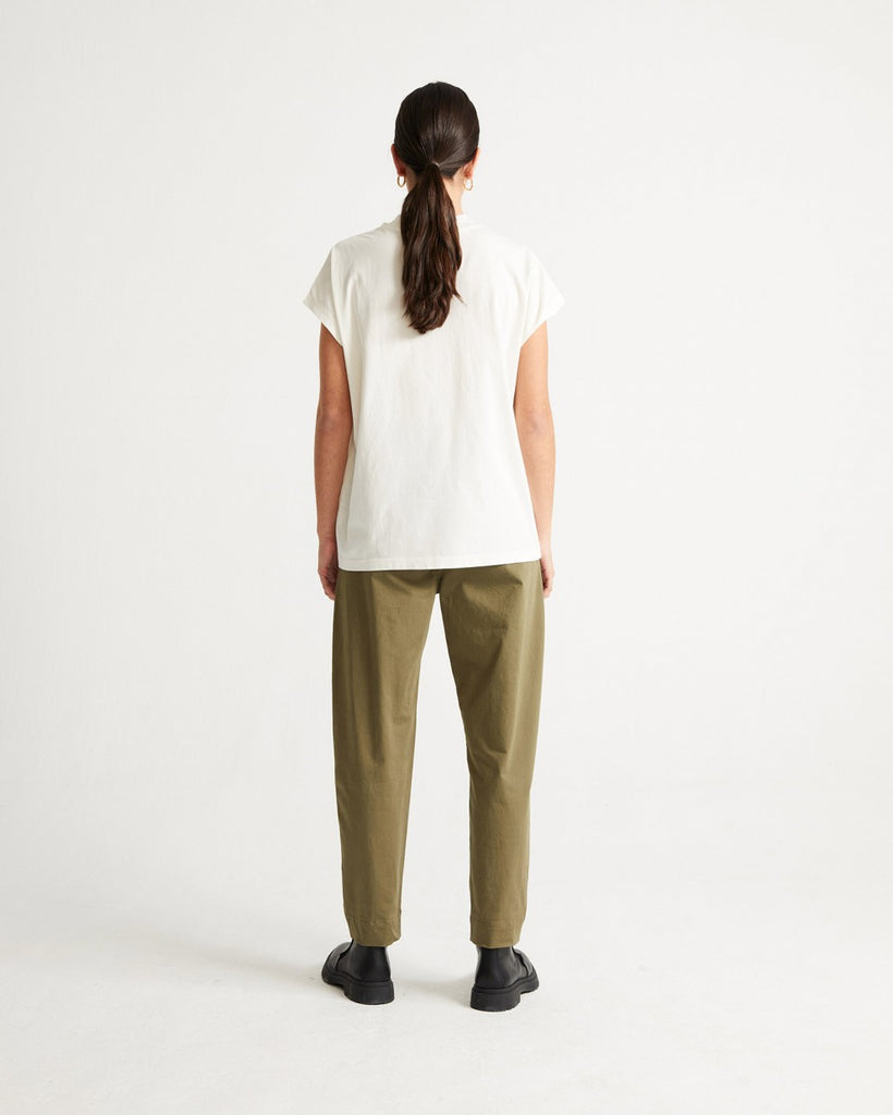 THINKING MU Basic Volta T-shirt white Women