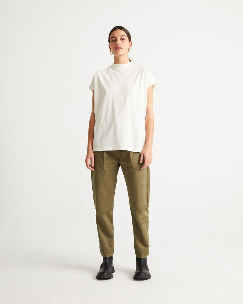 THINKING MU Basic Volta T-shirt white Women