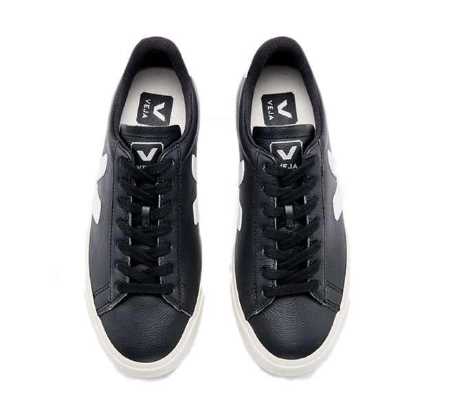 VEJA Campo Easy Black White Women