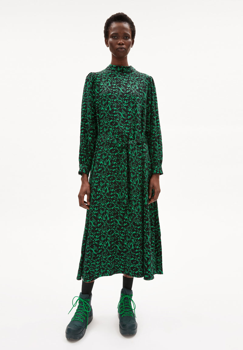 ARMEDANGELS Dagmaar Abstract Dress Flash Green Women