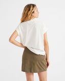 THINKING MU Green Marsha skirt Women