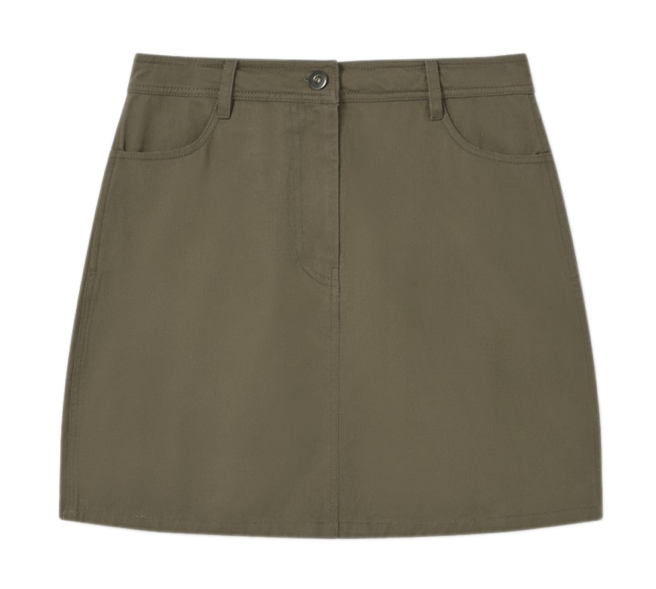 THINKING MU Green Marsha skirt Women