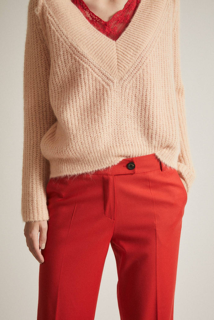 LANIUS V-neck pullover 12312 peach