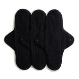 Imse Vimse Sanitary Pads Night Black, set of 3, washable