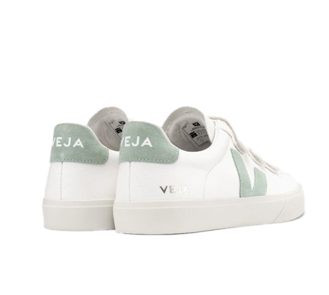 VEJA Recife Chromefree leather white matcha Women