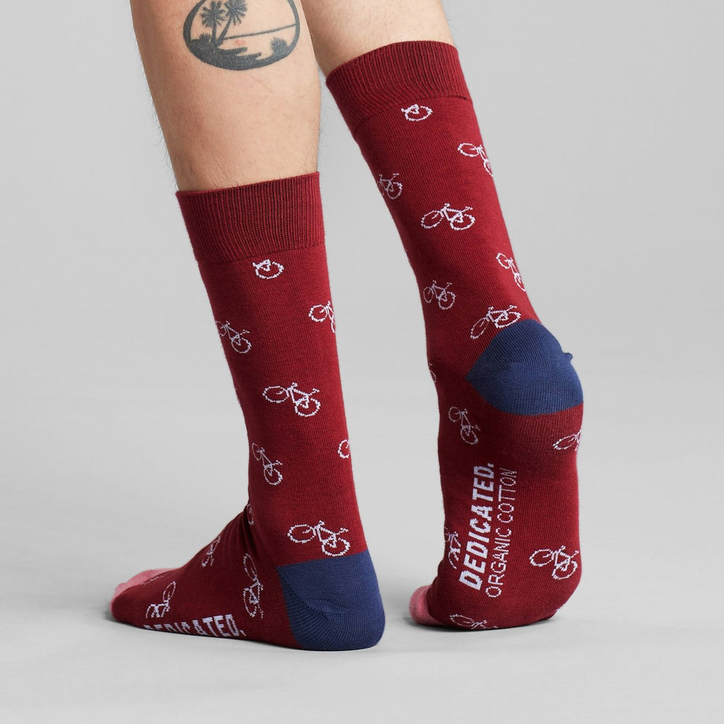 DEDICATED Gift Box Socks Sigtuna Bike pattern 5-pack