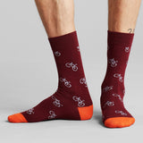 DEDICATED Gift Box Socks Sigtuna Bike pattern 5-pack