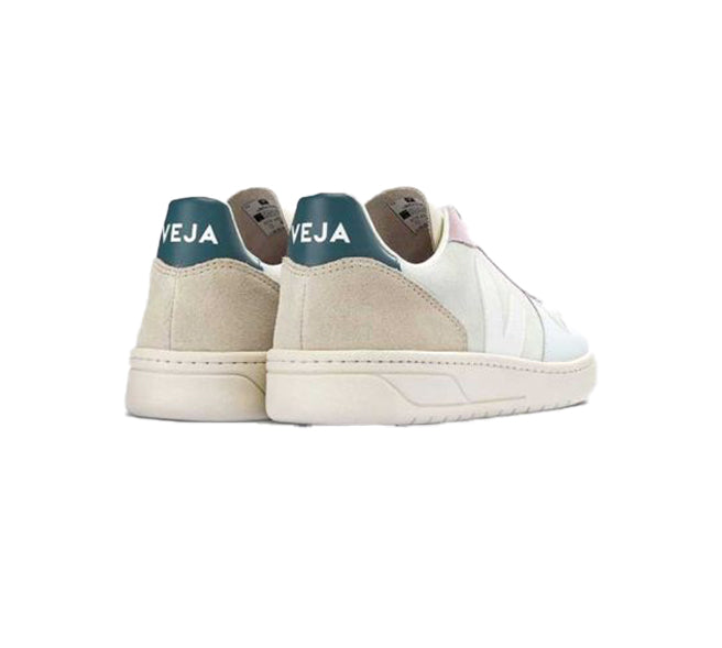 VEJA V-10 Suede Jade white multico women