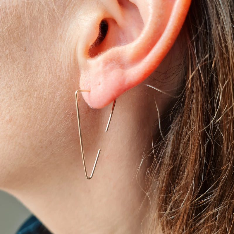LILO JEWELRY Triangle earrings gold filled