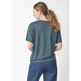KLITMØLLER Rose lyocell tee moss green women