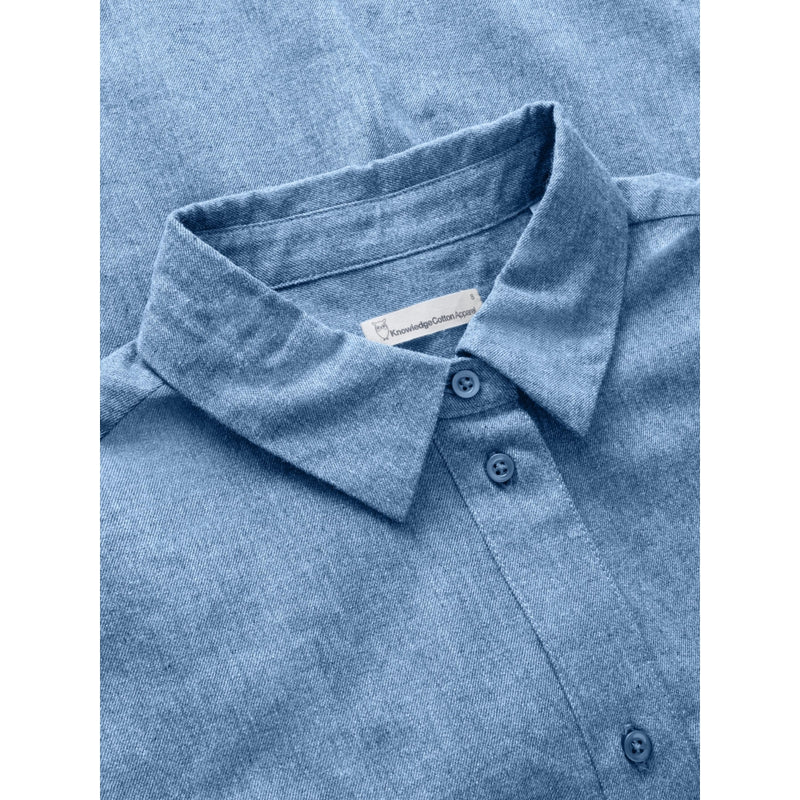 KCA 2090057 Organic cotton flannel shirt 1188 dark denim women