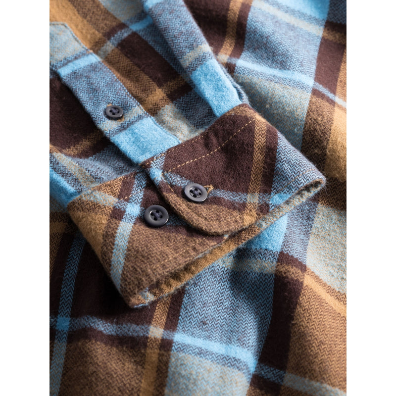 KCA 1090059 Regular fit checkered shirt 7026 brown check men