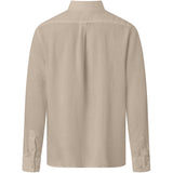 KCA 1090011 Regular linen shirt 1449 Light feather grey men