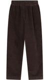 KCA 2070029 Chloe barrel high-rise babycord elastic waistband pants 1394 chocolate plum women