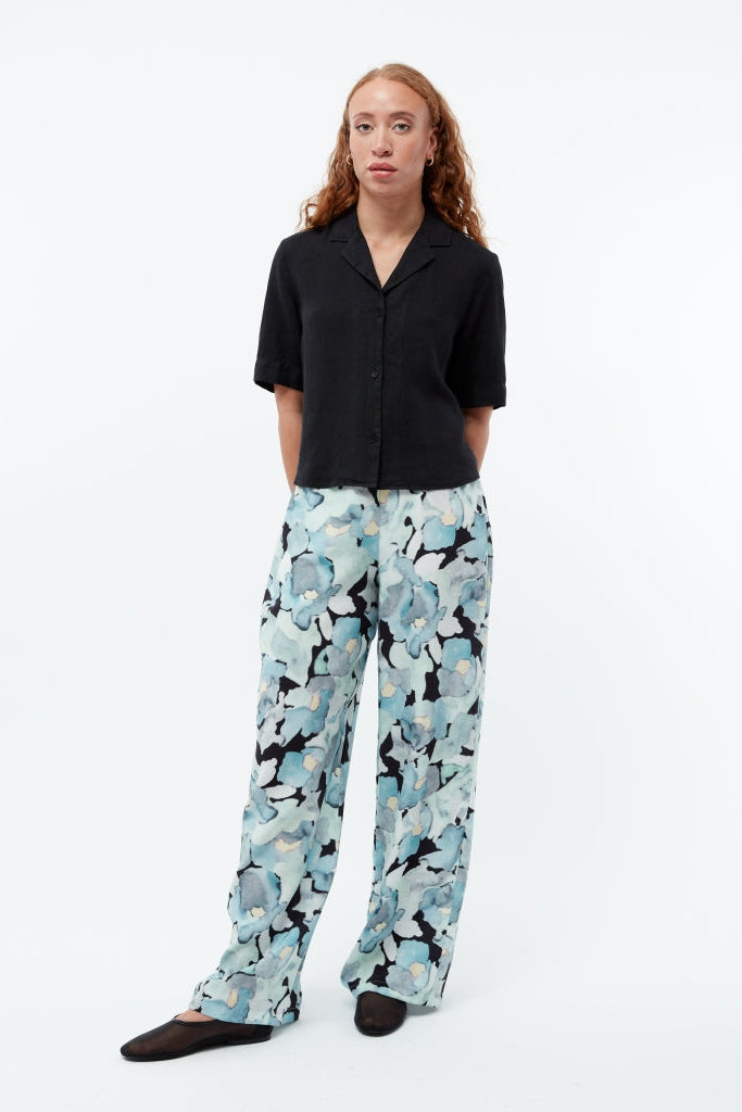 GIVN BERLIN Carol linen blouse black women