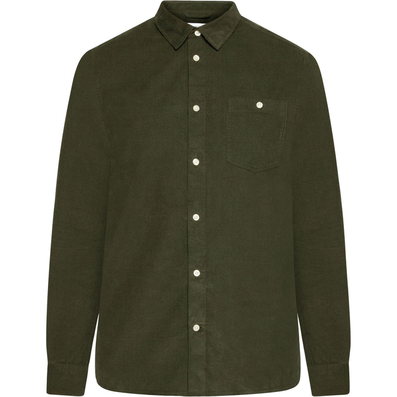 KCA 1090053 Corduroy shirt 1090 forest night men