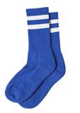 KLITMØLLER Retro cotton socks surf blue cream unisex